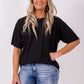 Boxy Tee - merino blk