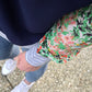 Gracie Top - navy/floral/ stripe