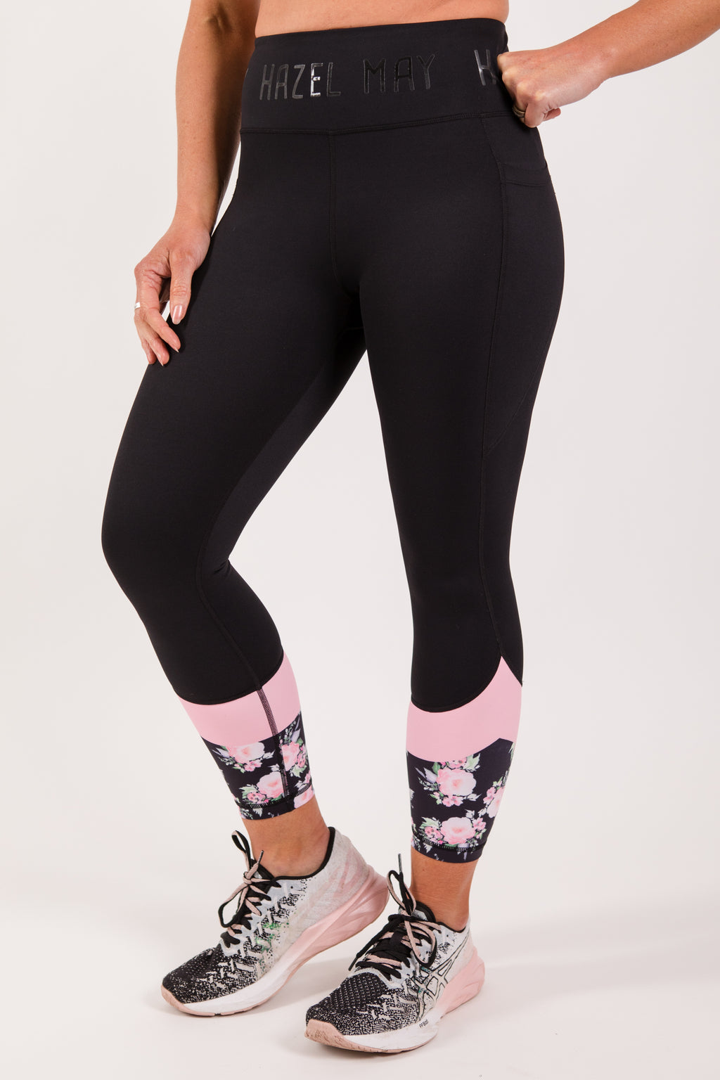 Freedom tight 7/8 - Black/ floral