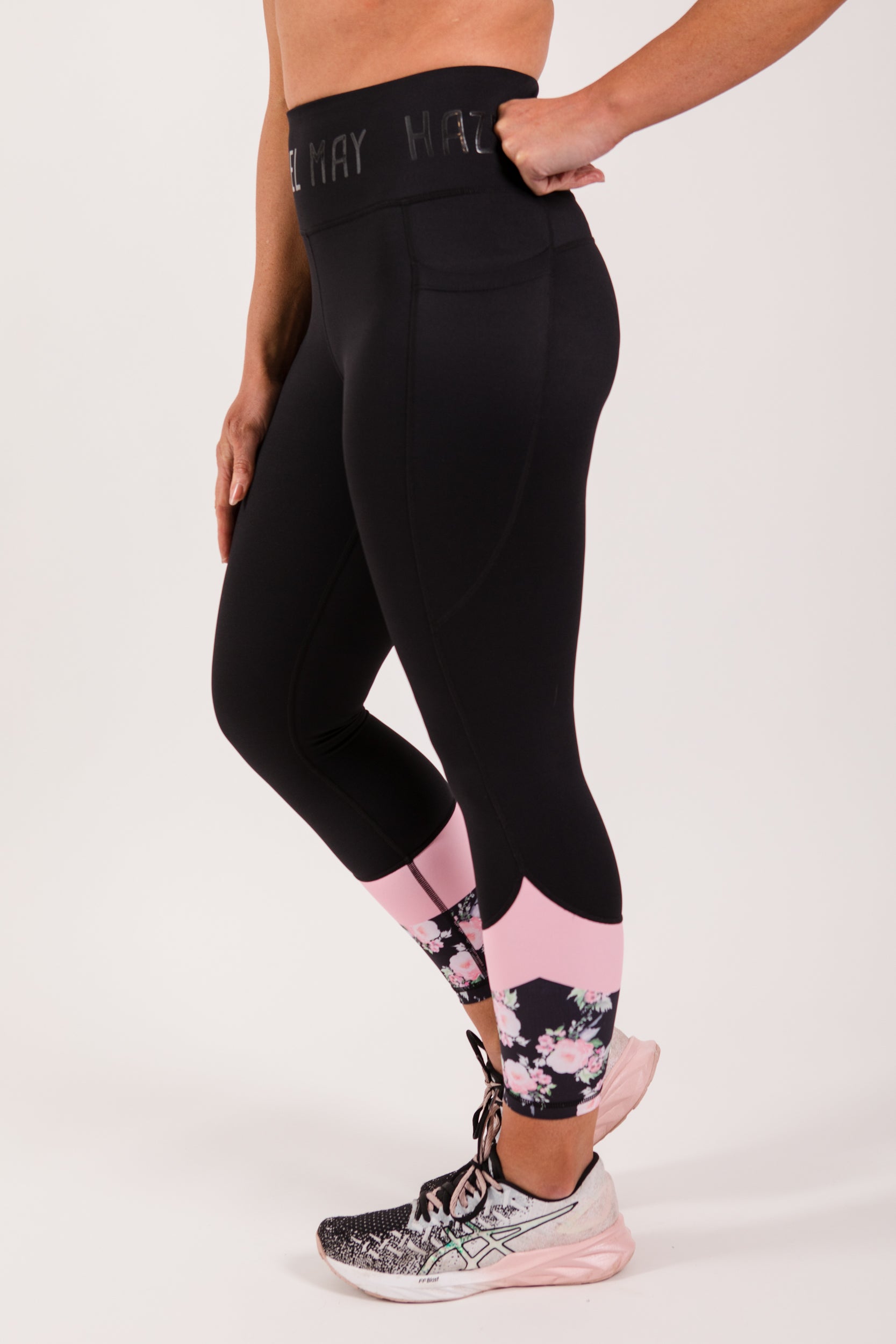 Freedom tight 7/8 - Black/ floral