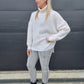 Merino waffle knit jumper - off white