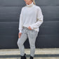 Merino waffle knit jumper - off white